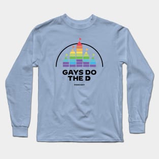 Gays Do the D Rainbow Logo (Black Text) Long Sleeve T-Shirt